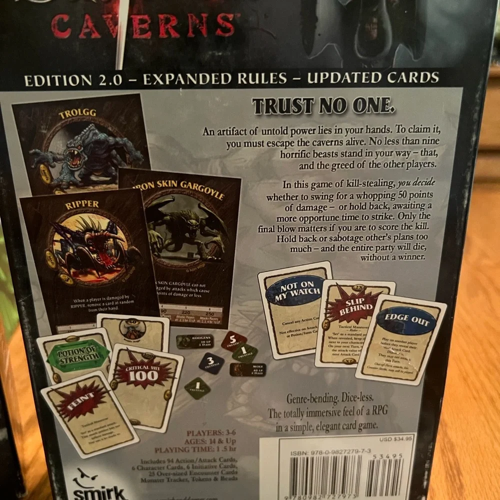 Cutthroat Caverns Board Game - Black